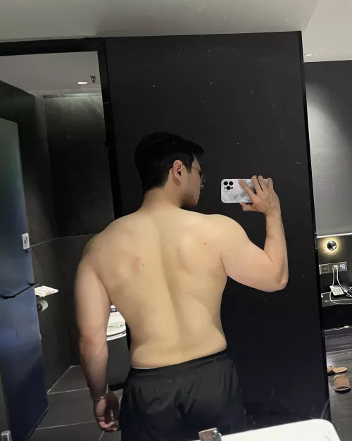 finally shirtless i guess?