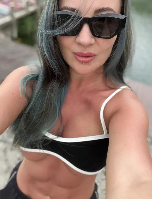 I'm going to sunbathe after a hard workout