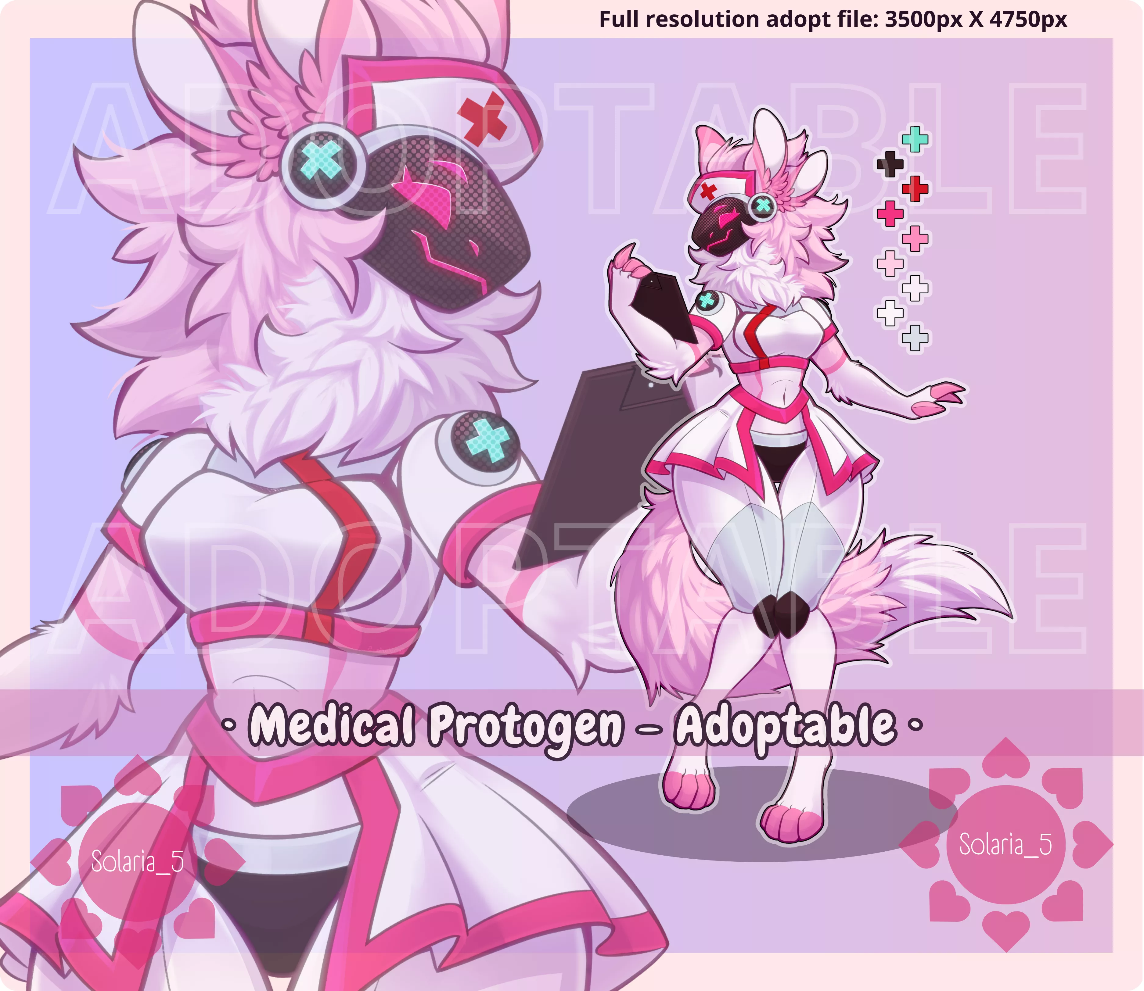 Medical Protogen Adoptable! (Art by Solaria_5) Info in comments