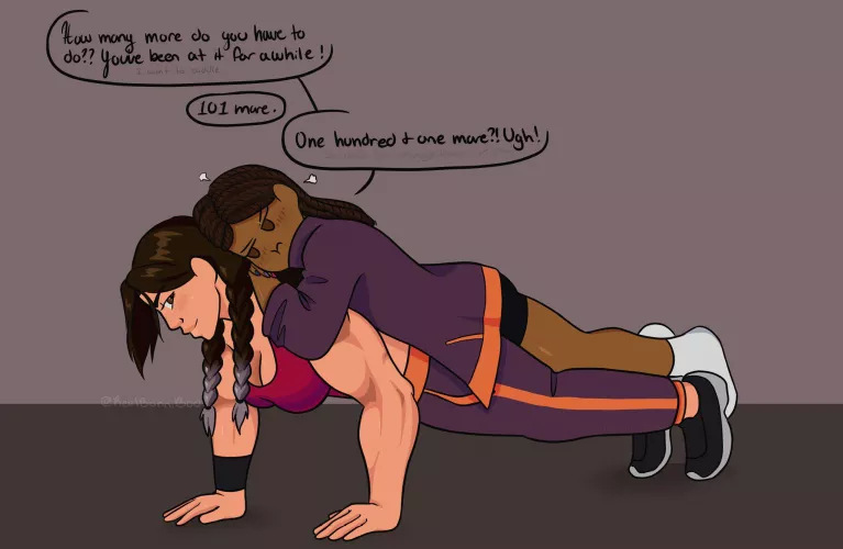 Push ups [@RealBunniBoo]