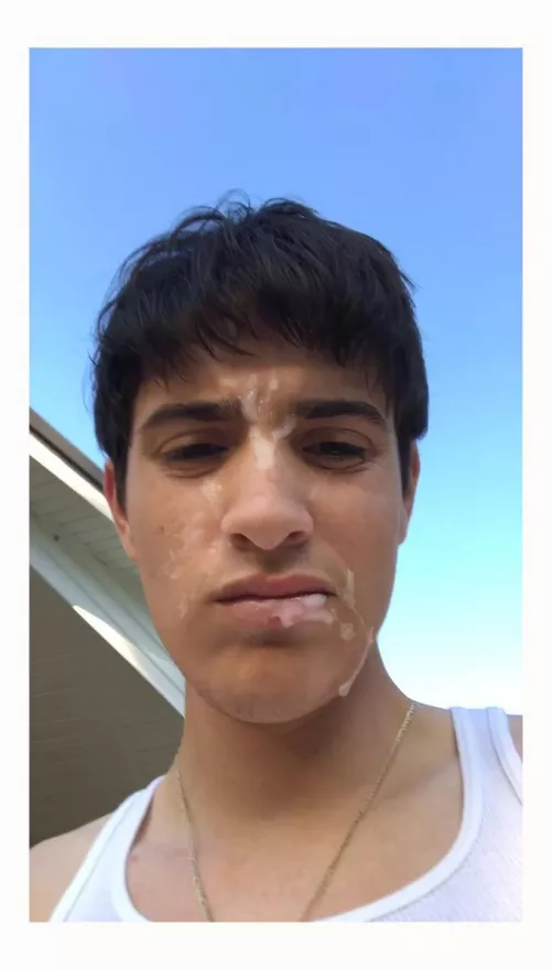 Two guys shot their loads on my face, where would you pug yours?