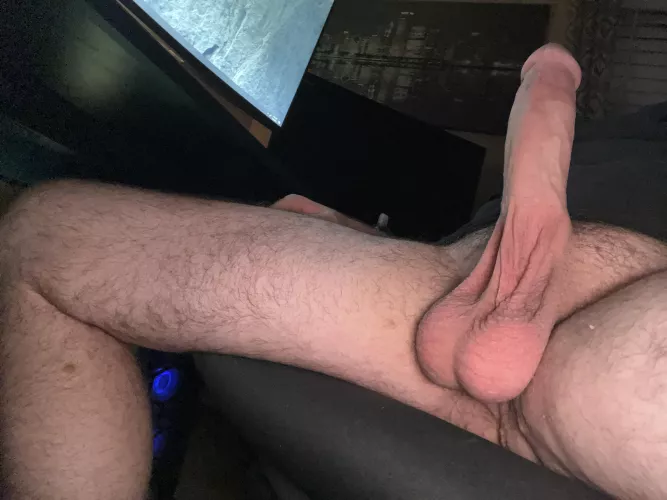 What’s the first word you say when you see my cock?