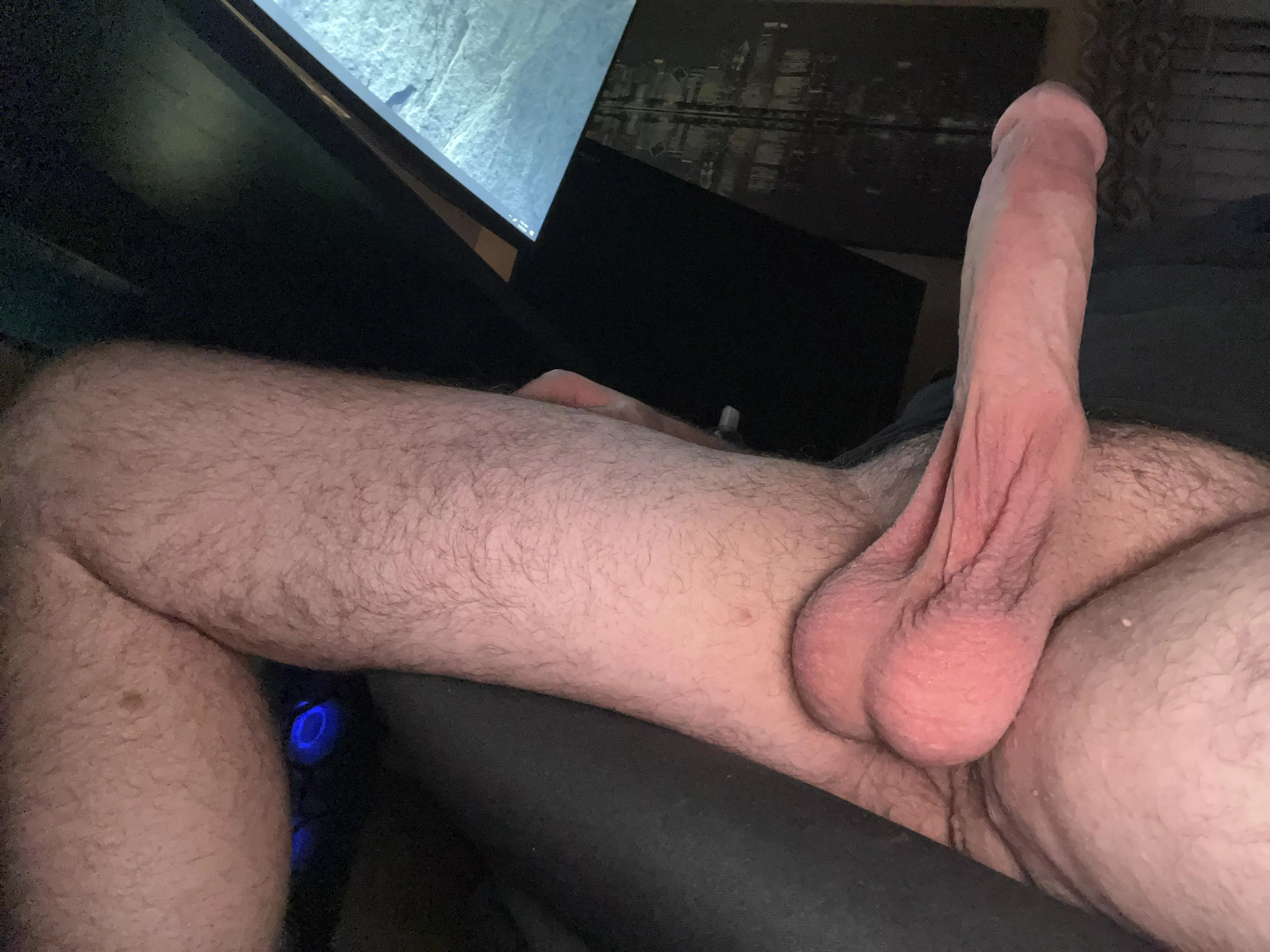 What’s the first word you say when you see my cock?