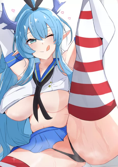 Dusk in Shimakaze's outfit (Arknights)