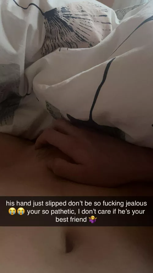 His hand just slipped I swear 🤷‍♀️