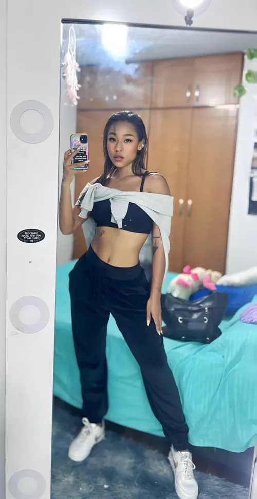 If you squeeze my boobs, I'll show my pussy...