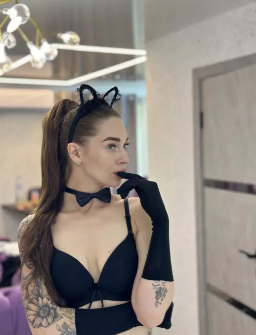 I'm sensual in my favorite lingerie