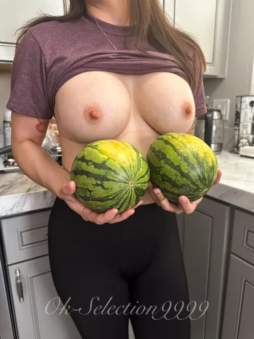 So hot this summer so I had to bust the melons out! Did you want a taste?