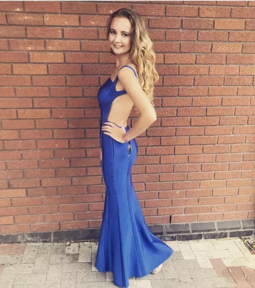 Blue formal dress