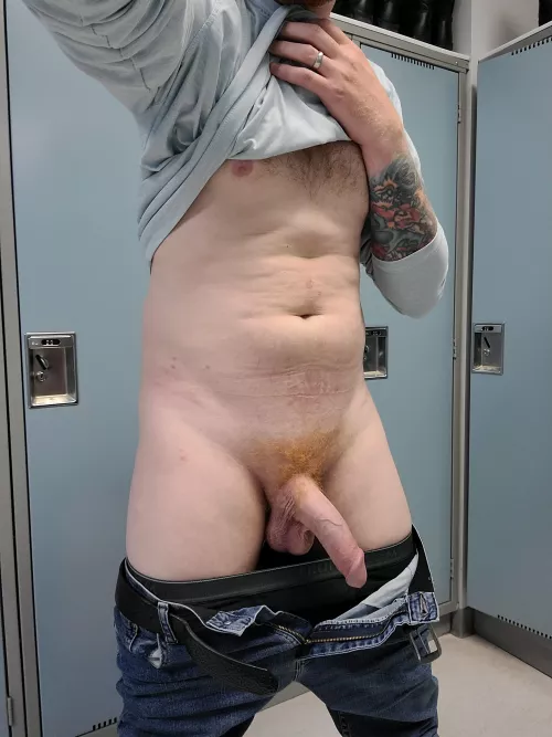 Hanging out in the public changeroom [38]