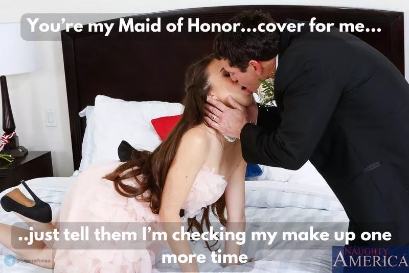 Here comes the bride…