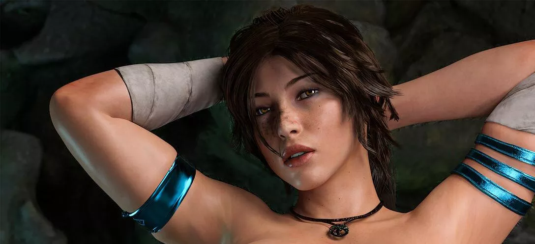 LF Color Source : 1girl, brown hair, blue armbands, forearm bandage, brown eyes, necklace.