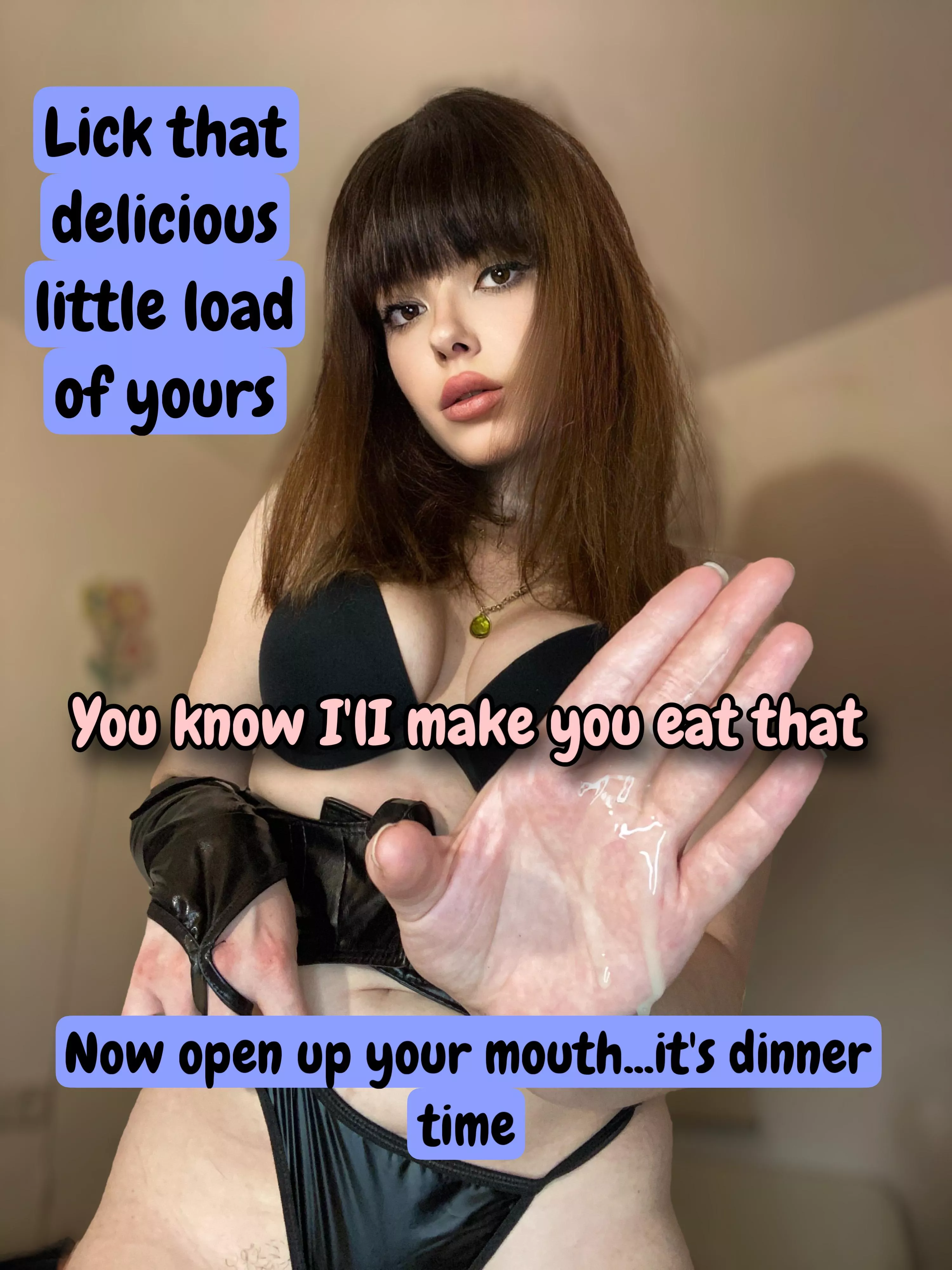 Lick that little delicious load... [oc]