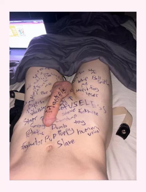 Master tole me to get a permanent marker