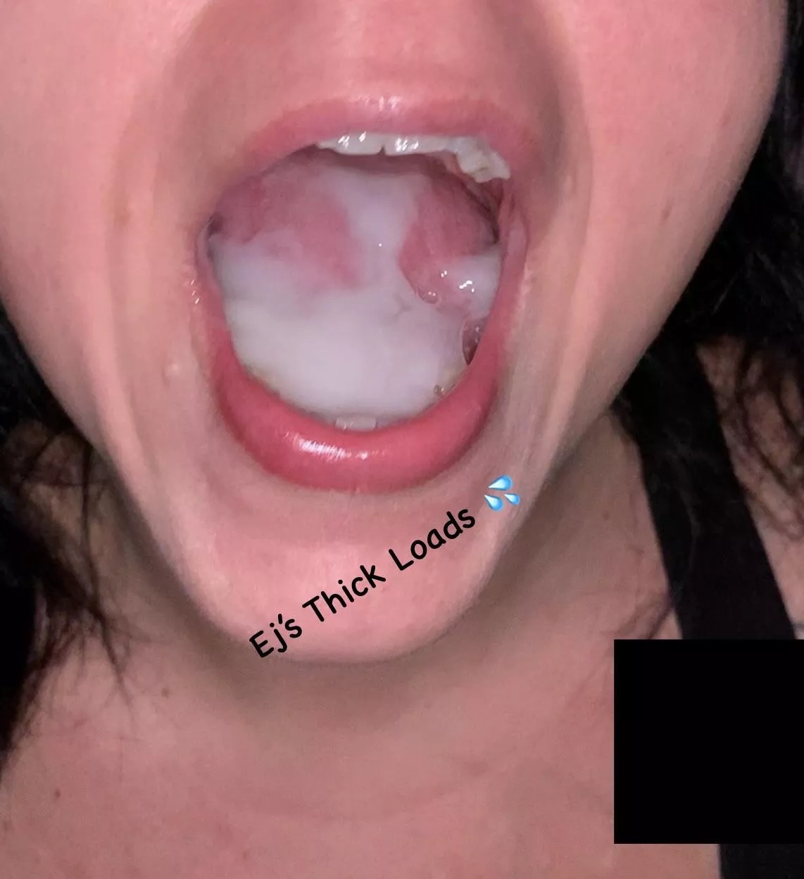 My husband’s loads are so thick and abundant, i usually struggle to swallow all of it but i love it!! 