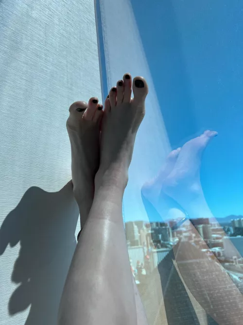 The Reflection Of My Soles Looks So Good!