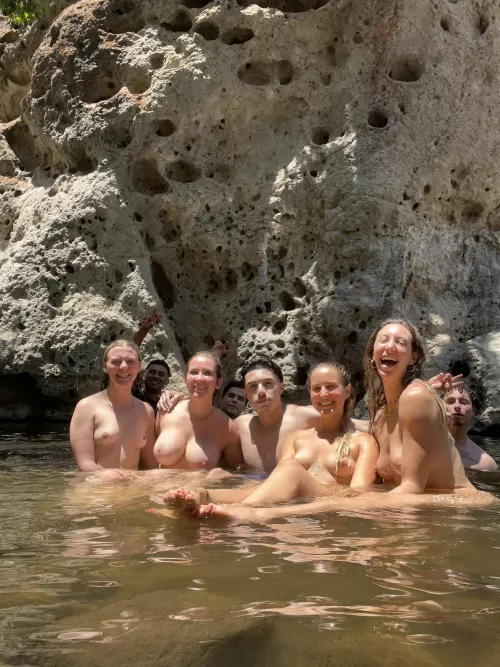 A group of dudes saw my friends and I naked and asked if they could join