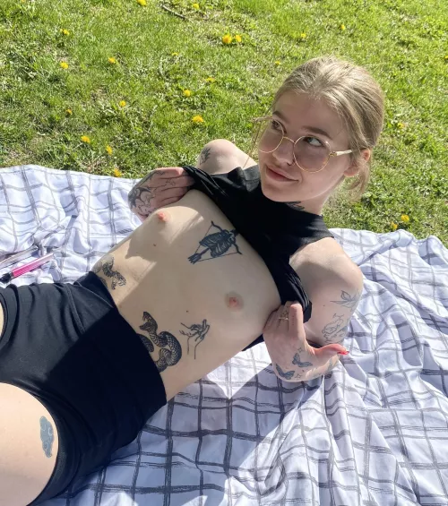 Almost got caught flashing outdoors