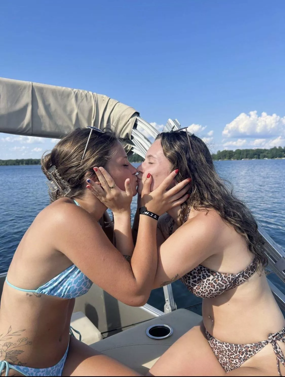 Besties on a boat 