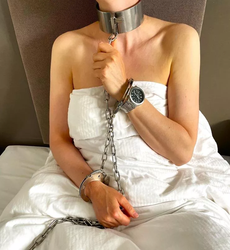 Cuffed and collared the moment I wake up