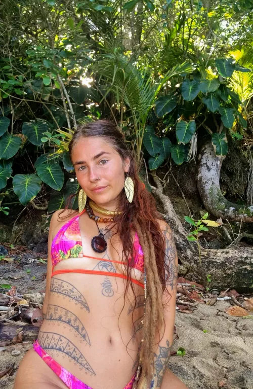 Do you like my stomach tattoos? 😈