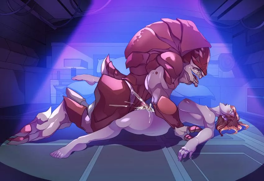 Doing my part for the Krogan population after the Genophage is cured (squarerootofdestiny) [ Mass Effect ]