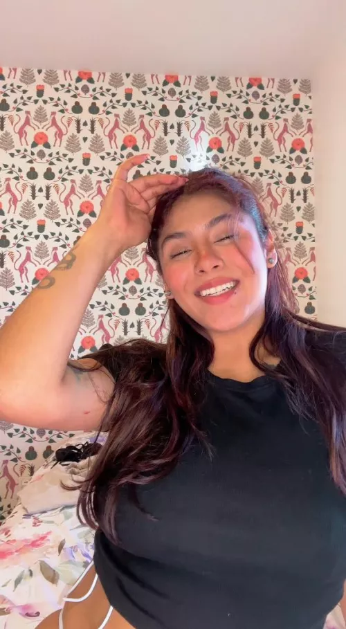 Even wearing black they look busty