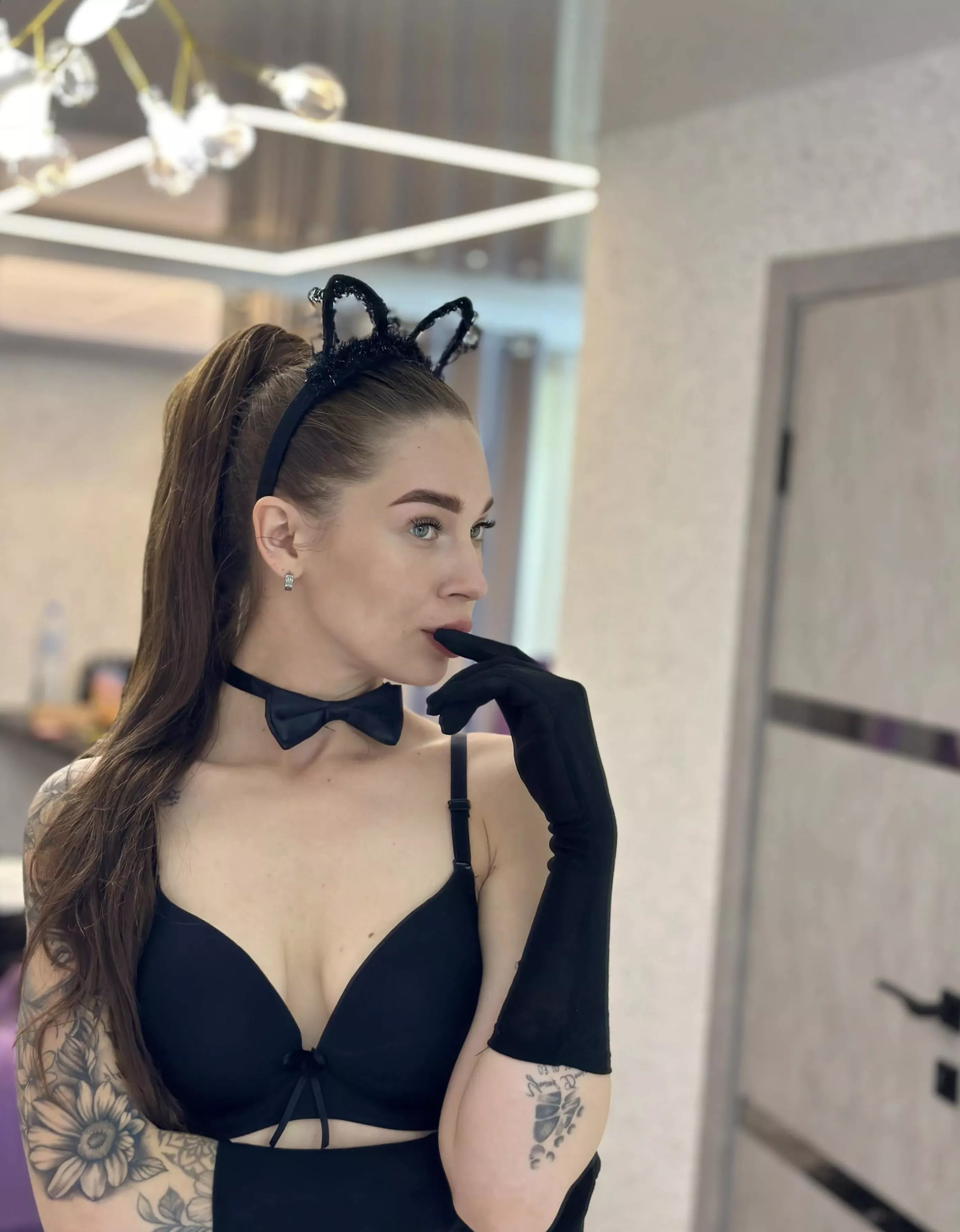 I'm sensual in my favorite lingerie