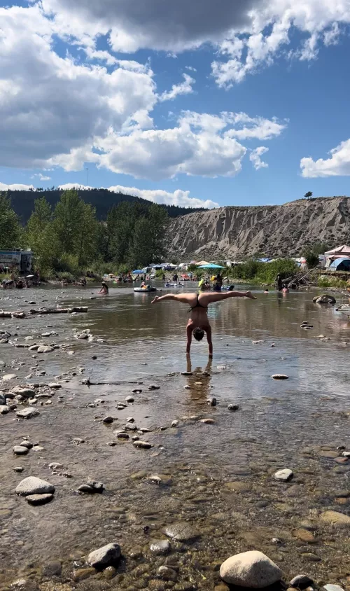 Love being topless at the river