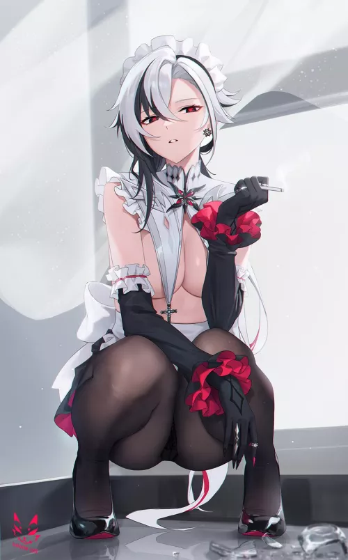 Maid Arlecchino [Genshin Impact]