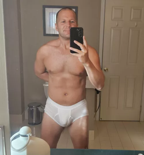 New pair of white dad briefs [38]