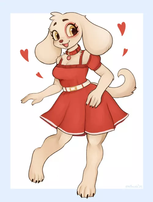 target dog dtiys! (art by me, evebevie on twitter)