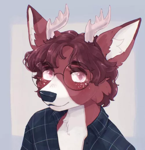 Tumblr commission… I think the universe is telling me to make a deer sona of my own (art by me)