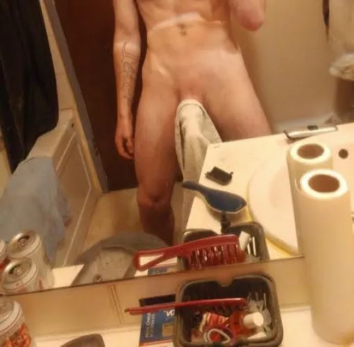 After shower, drying the beast 💦