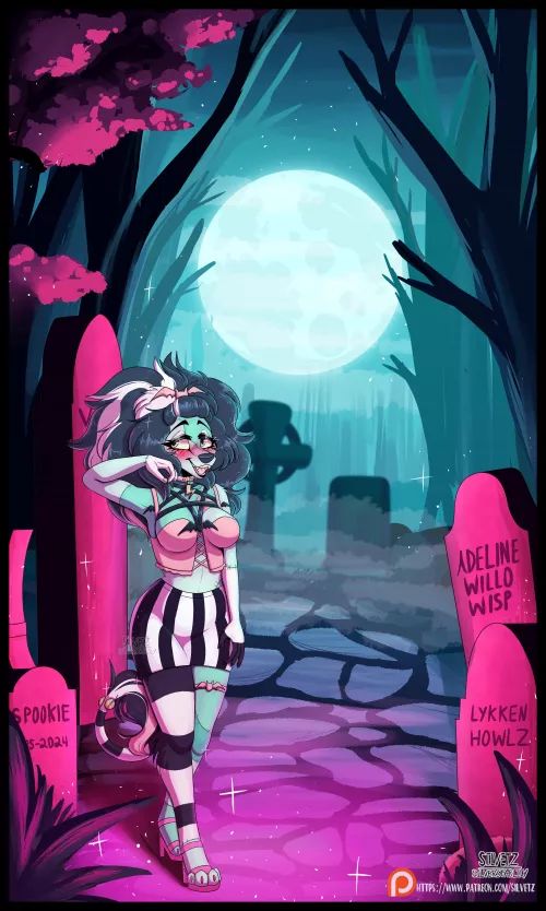 Is a graveyard too SPOOky for you? ;D [art by me]