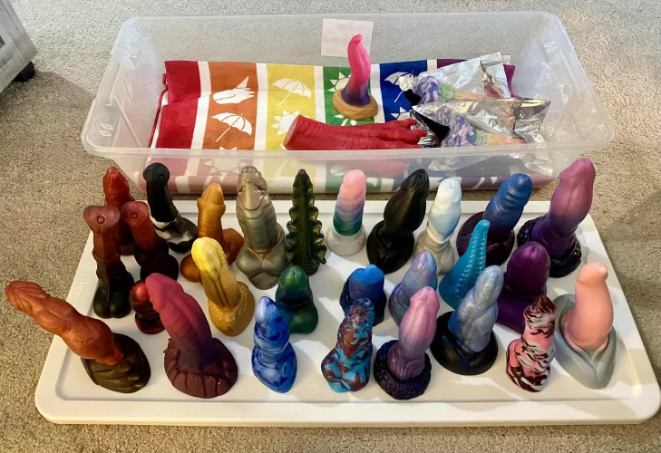 My collection, soon-to-be-rehomed on most ☺️