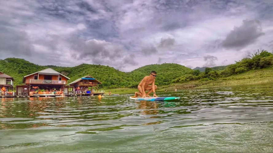 On a lake in Thailand
