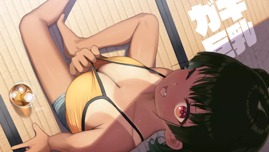 Peaking down a girl's shirt? Pervert (kaedeko)