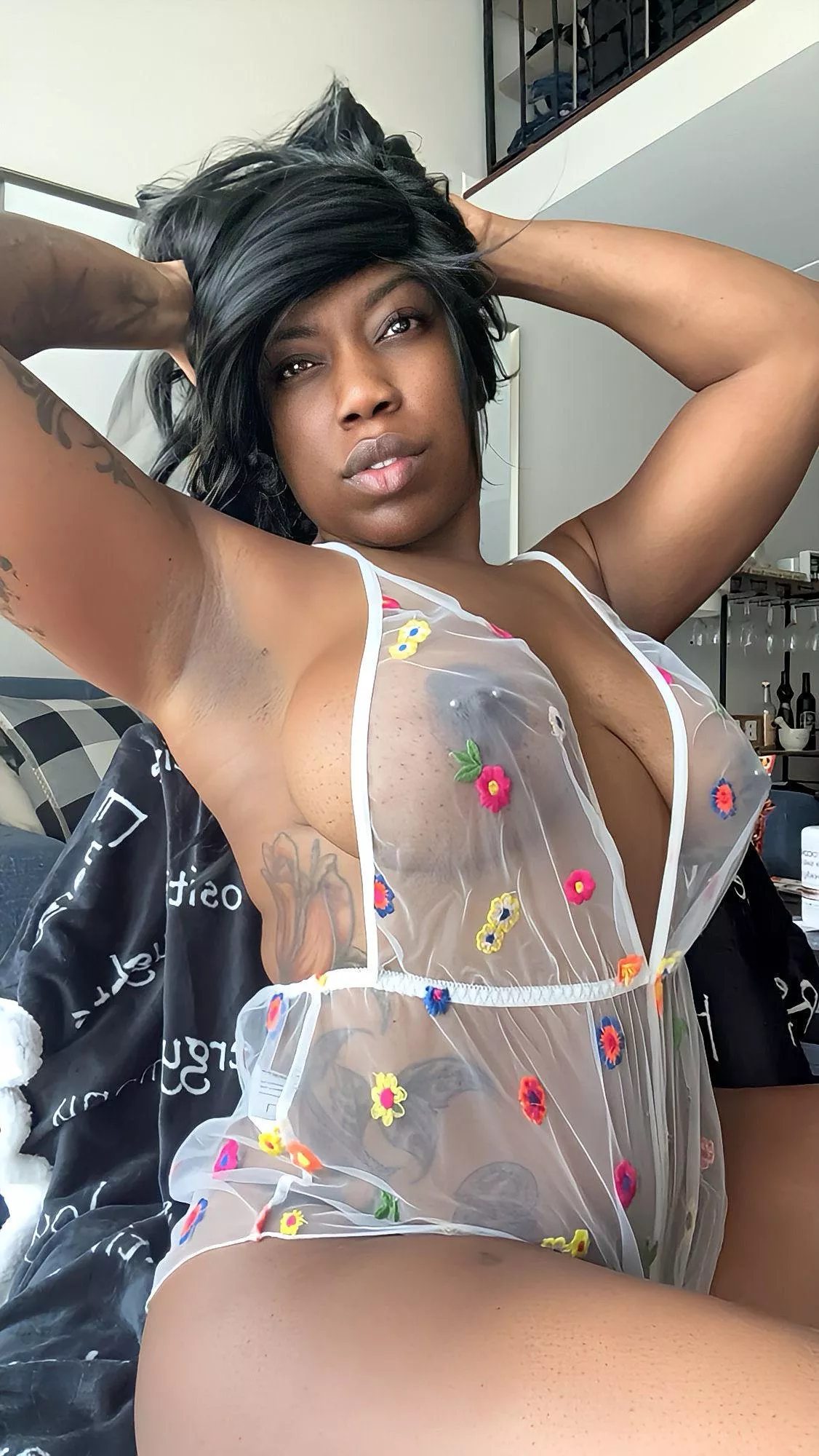 Suck them through my lingerie