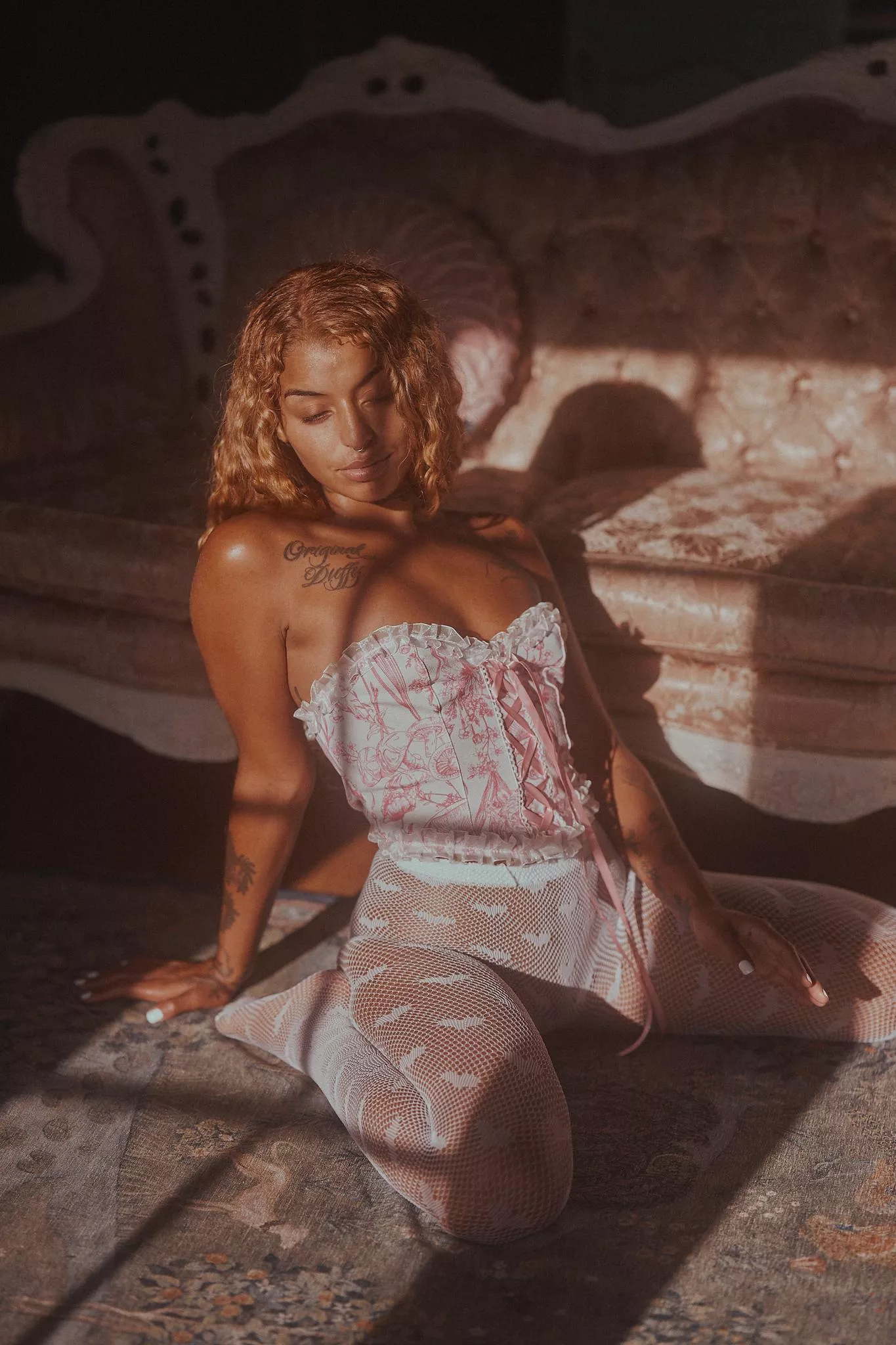 This white lingerie will look better on your floor.