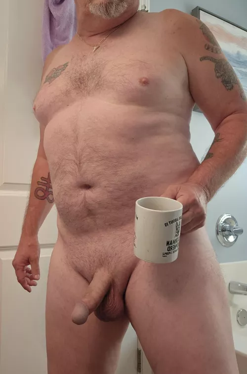 Time for a shower but first, coffee!