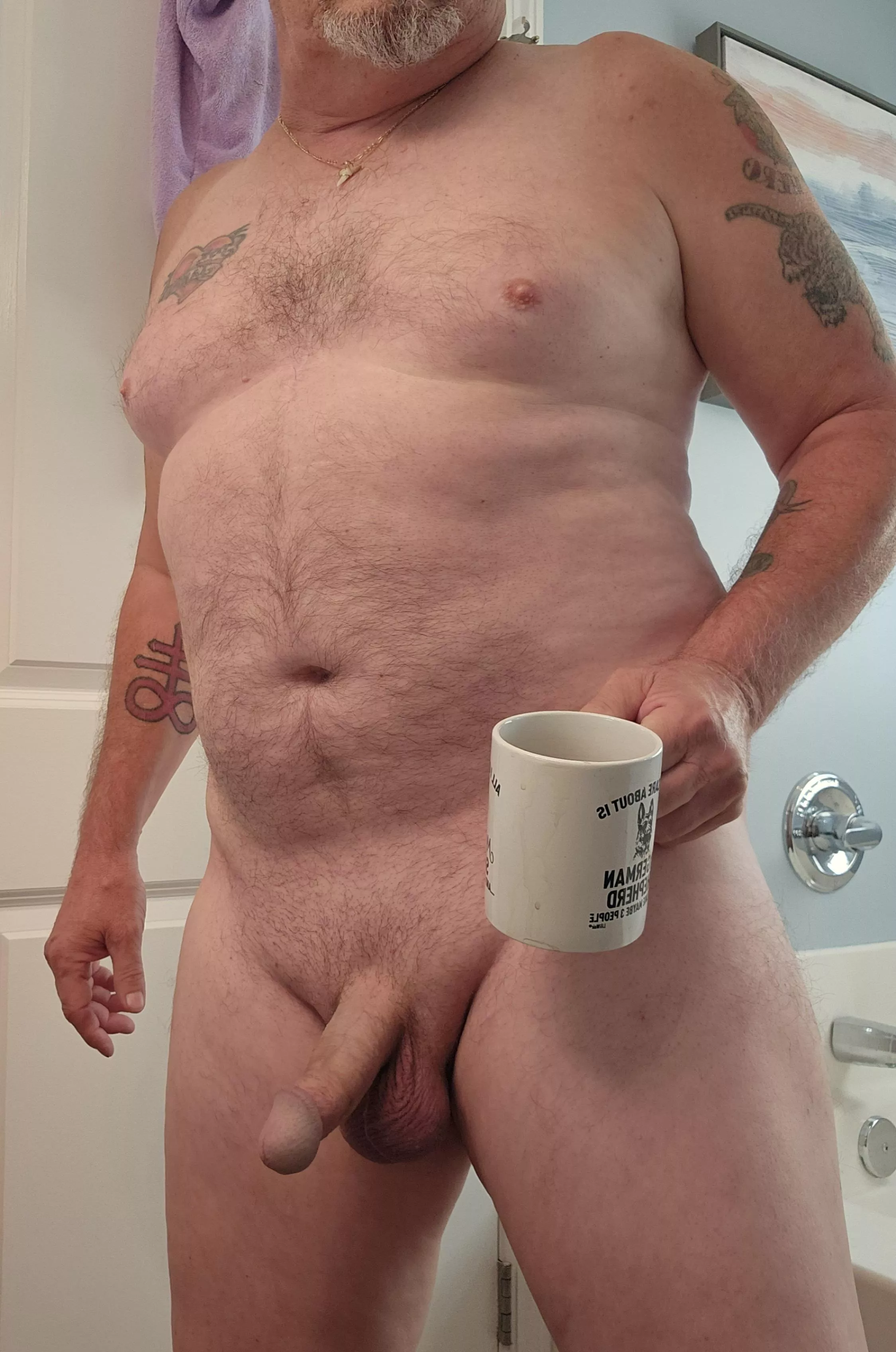 Time for a shower but first, coffee!