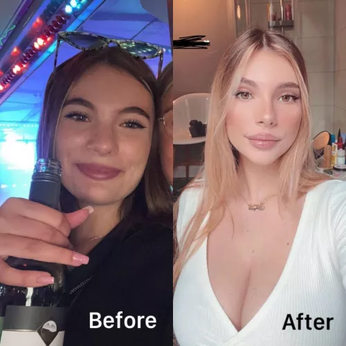 Before and After. Bimbofy more? If so, what to do next?