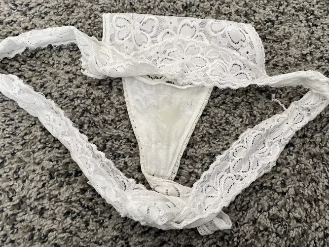 Blew a load in wife’s thong 🤤