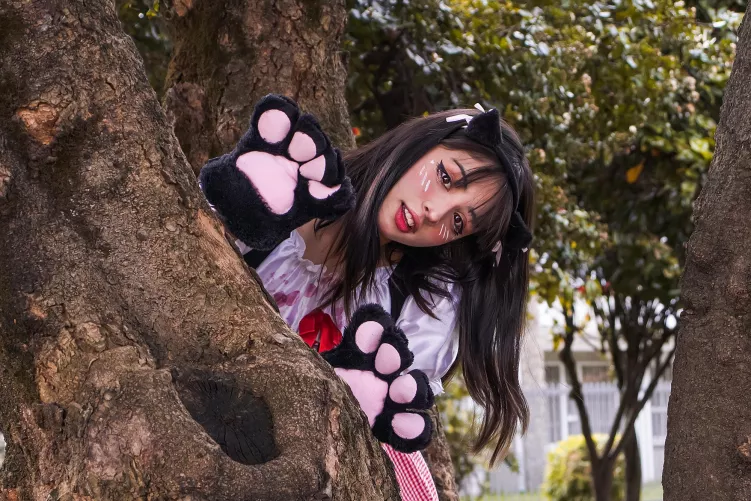 Catgirl stuck on a tree, first to clim and save me get a special reward! 