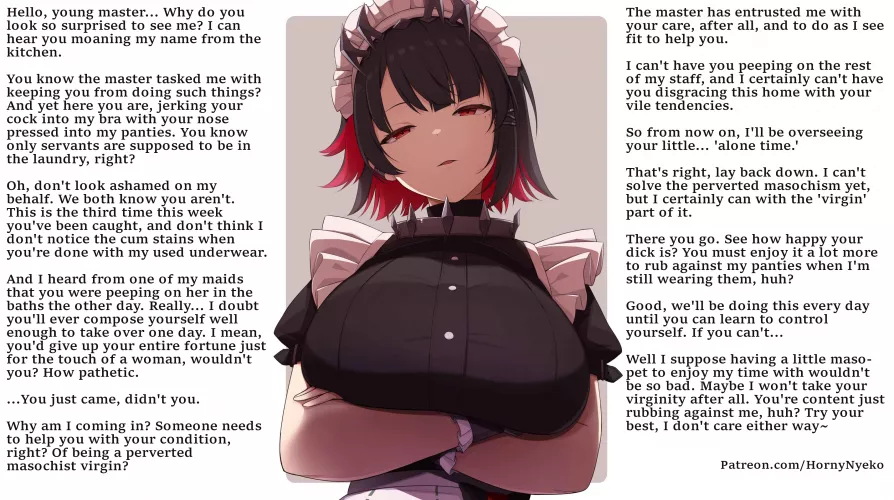 Caught by your Maid [CFNM] [Femdom] [Humiliation]