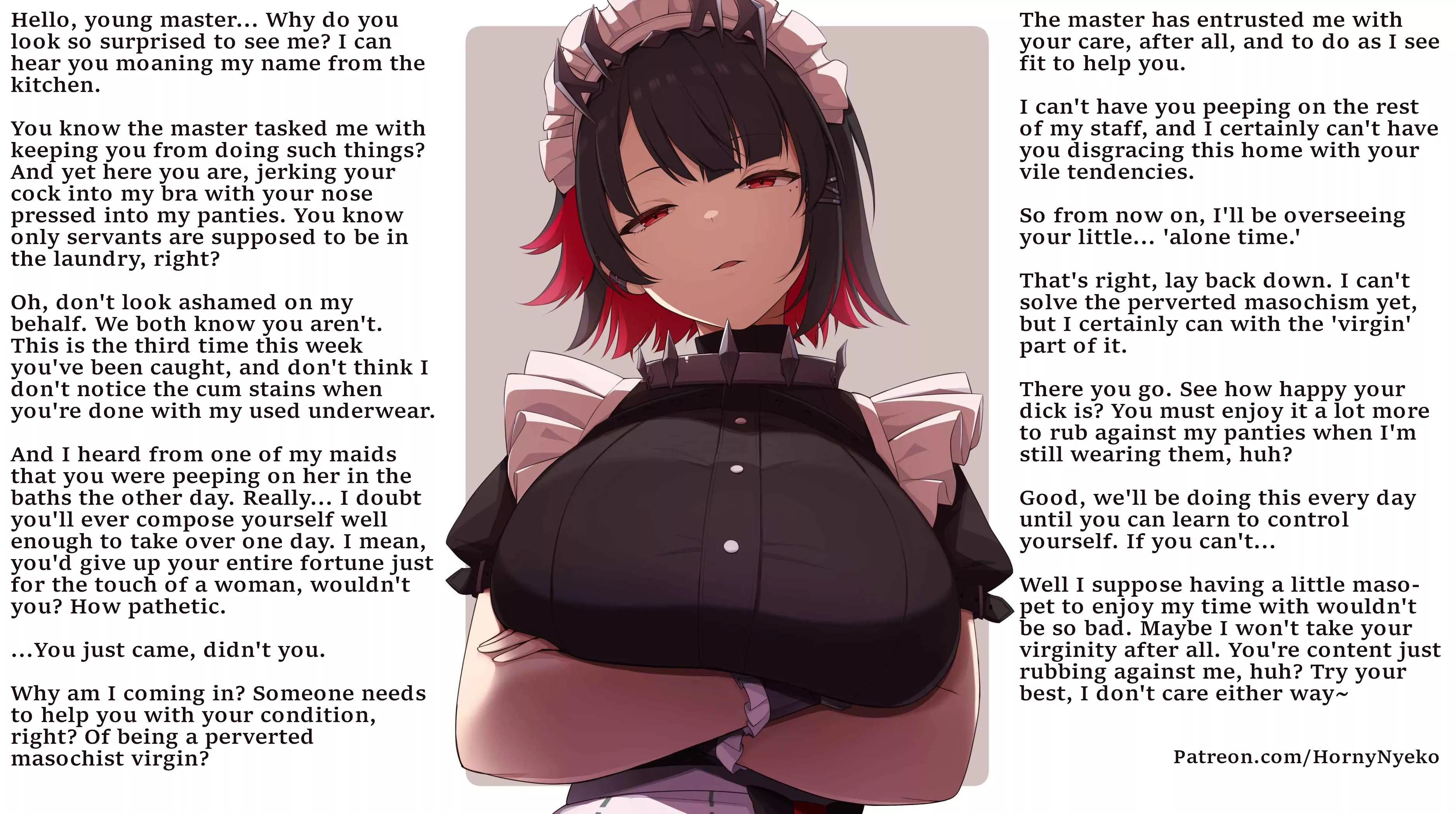 Caught by your Maid [CFNM] [Femdom] [Humiliation]