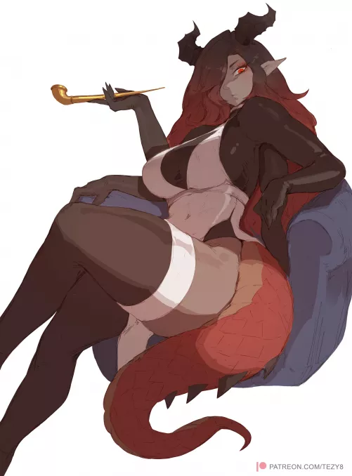 Dragon girl who's the mentor figure type 