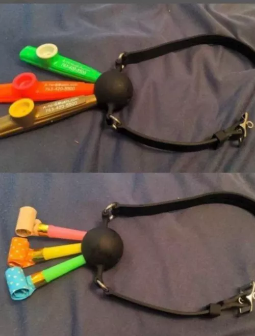 It's all fun and games, until I make you wear one of these 😏😂