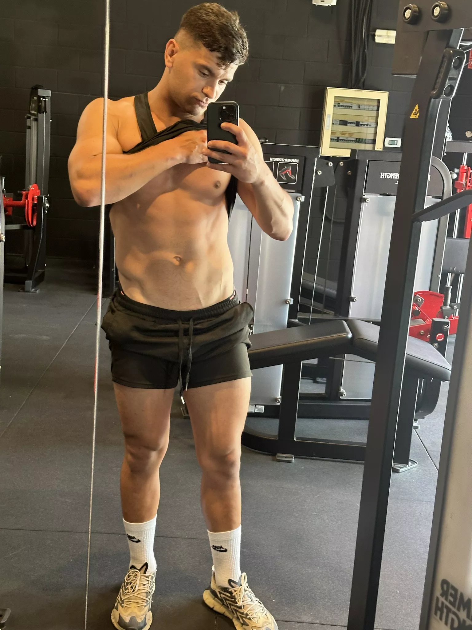 Just some abs at the gym